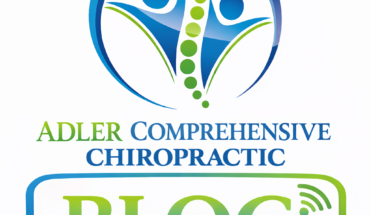 Adler Chiropractic blog logo with spine and two figures, promoting health and wellness.